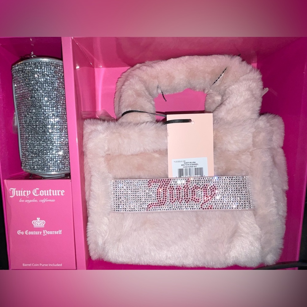 Juicy couture light pink mini tote